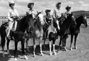 Picture of people on horses